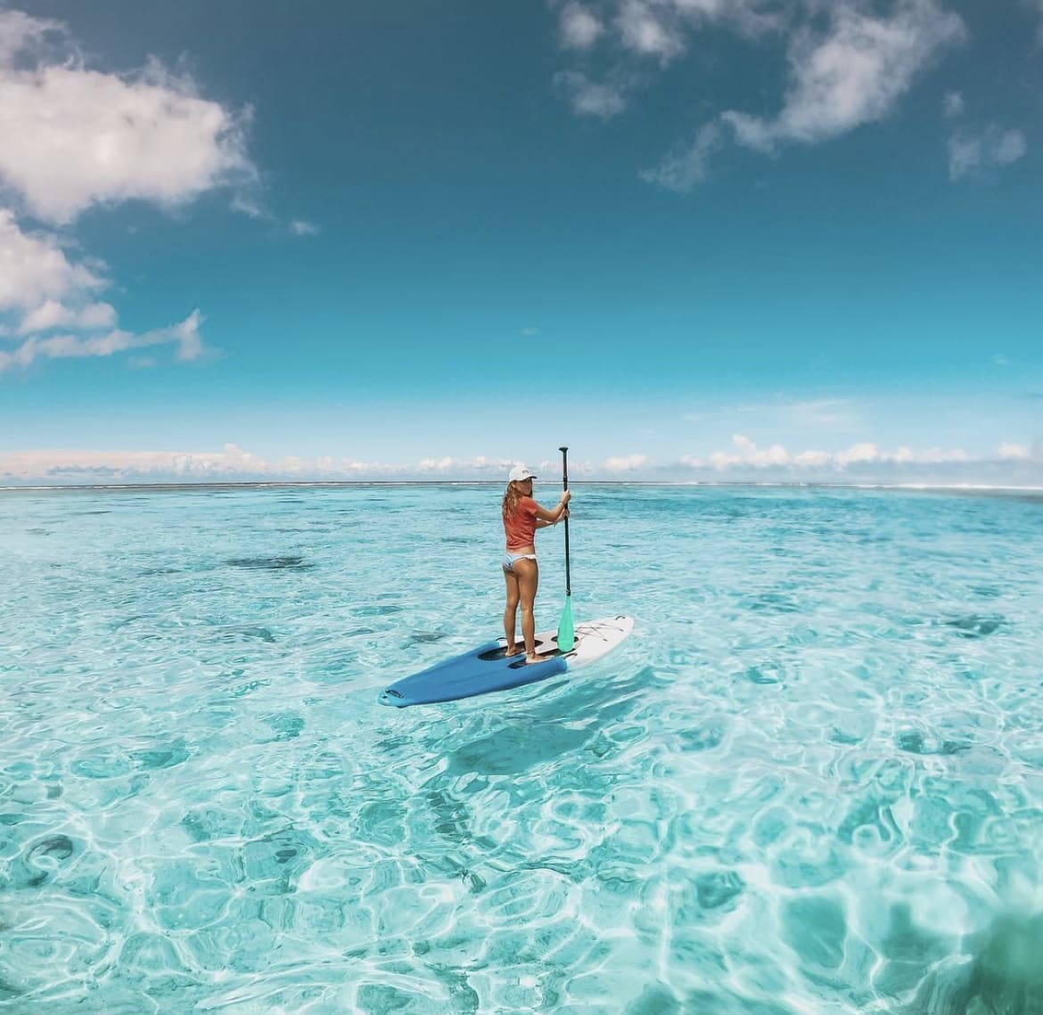 Island paddle boarding